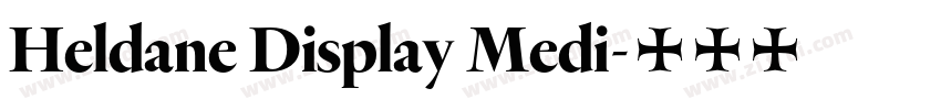 Heldane Display Medi字体转换